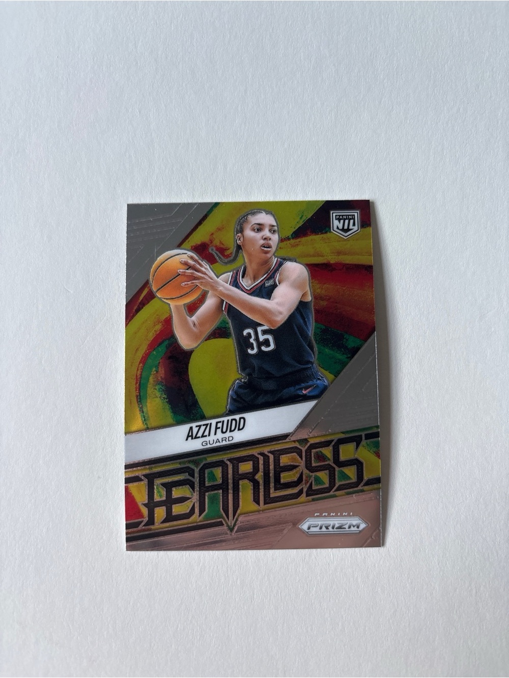 2025-26 Panini Prizm Azzi Fudd Fearless NIL Insert UConn Huskies #16
